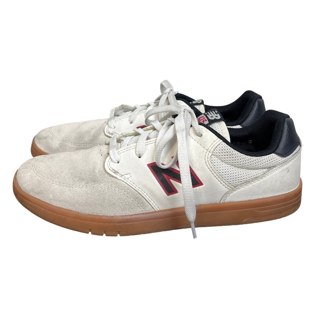 New Balance Numeric 425 Skate Shoes White Gum Red NM425WRG Mens‎ 8.5 Low Top